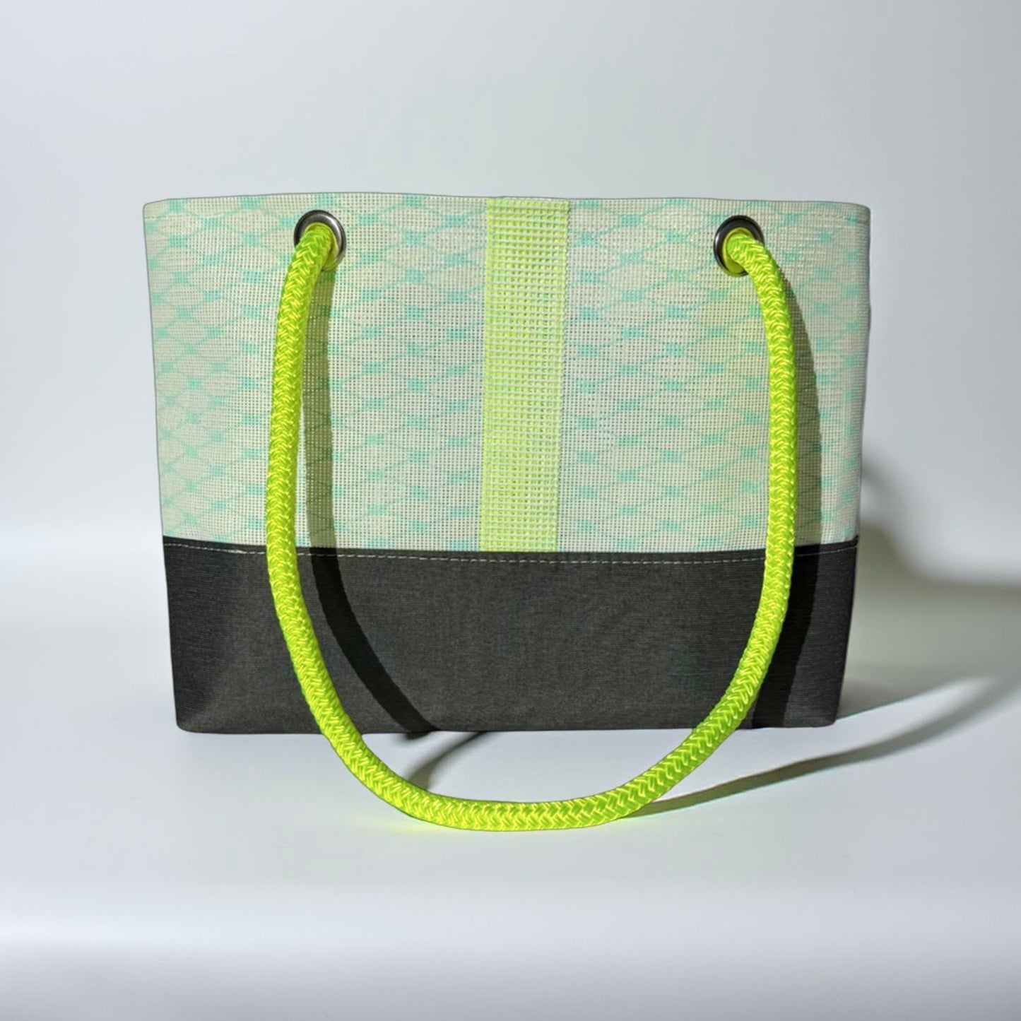 The Laine Tote in Bleached Aqua