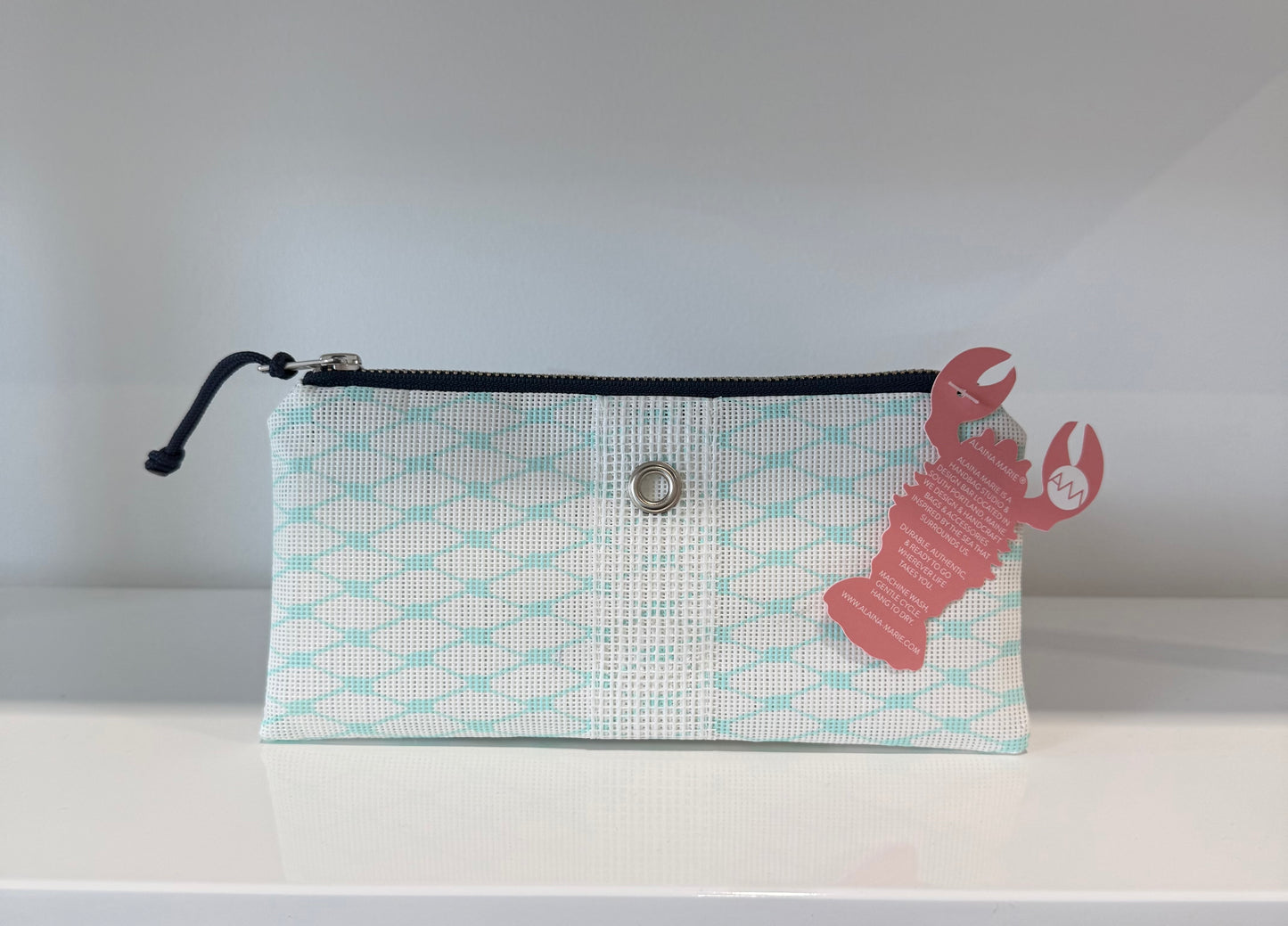 Bleached Aqua Mini-Clutch