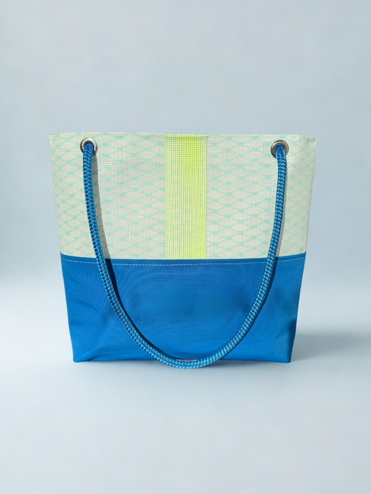 Bleached Aqua Tote