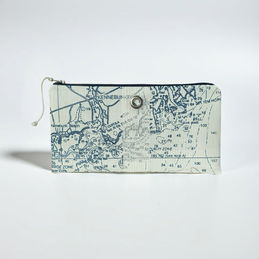 Kennebunkport Chart in Sailor Blue Clutch
