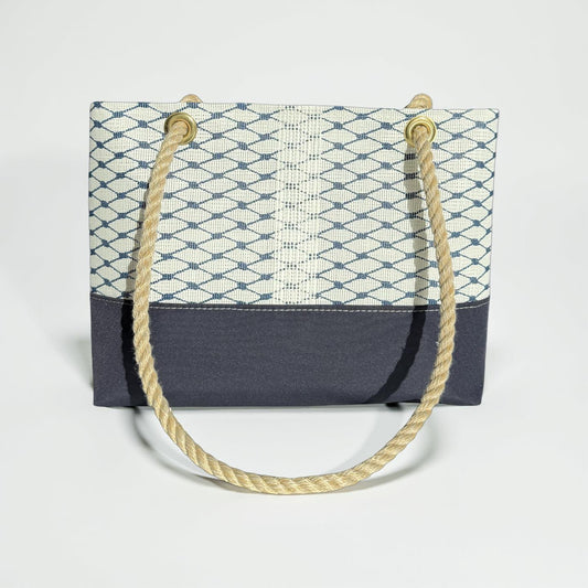 The Laine Tote in Sailor Blue