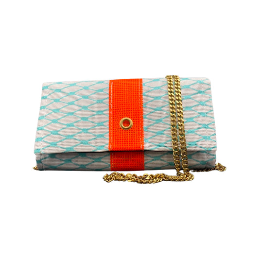 Crossbody in Teal & Coral
