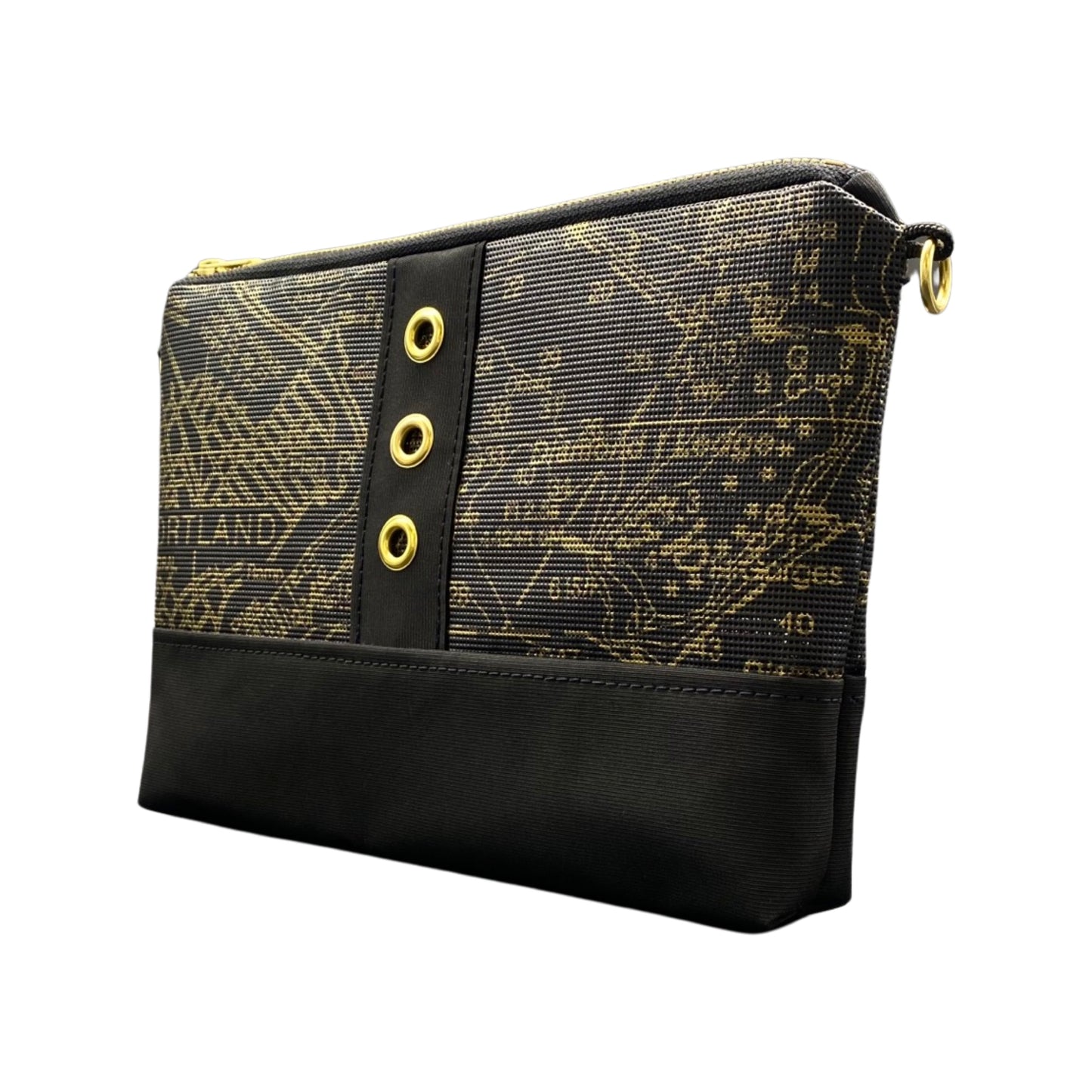Marina Shoulder Bag in Metallic Gold Chart
